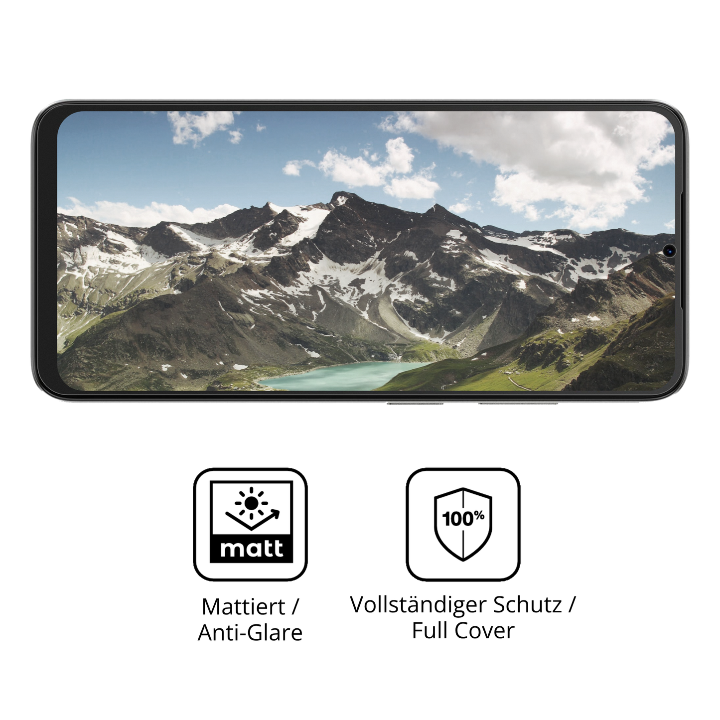 2x Full Cover Schutzfolie matt für Doogee Note 56