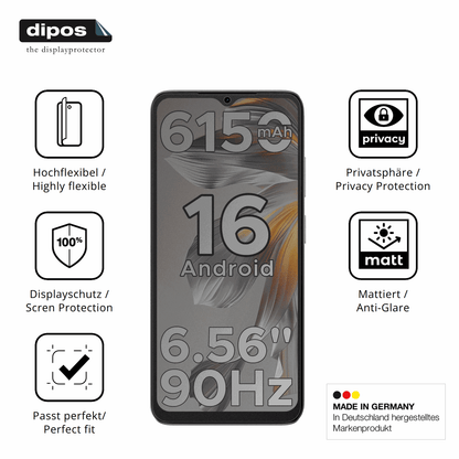 Full Cover Privacy Blickschutzfolie für Doogee Note 56