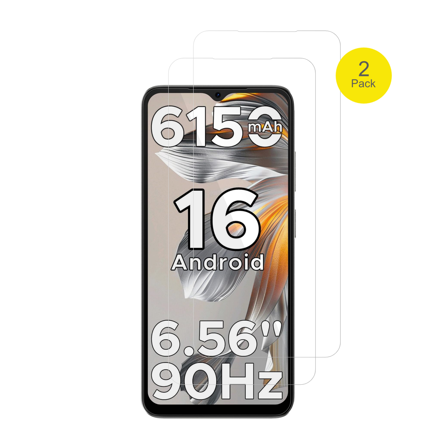 2x 3D Full Cover Schutzfolie für Doogee Note 56