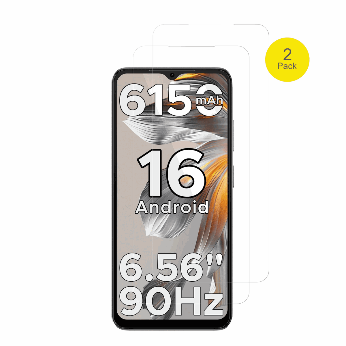 2x 3D Full Cover Schutzfolie für Doogee Note 56