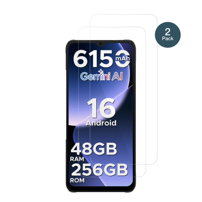 DOOGEENote 56 Plus mit aufgebrachter dipos Flex Schutzfolie, glasklare Darstellung ohne Einschränkungen