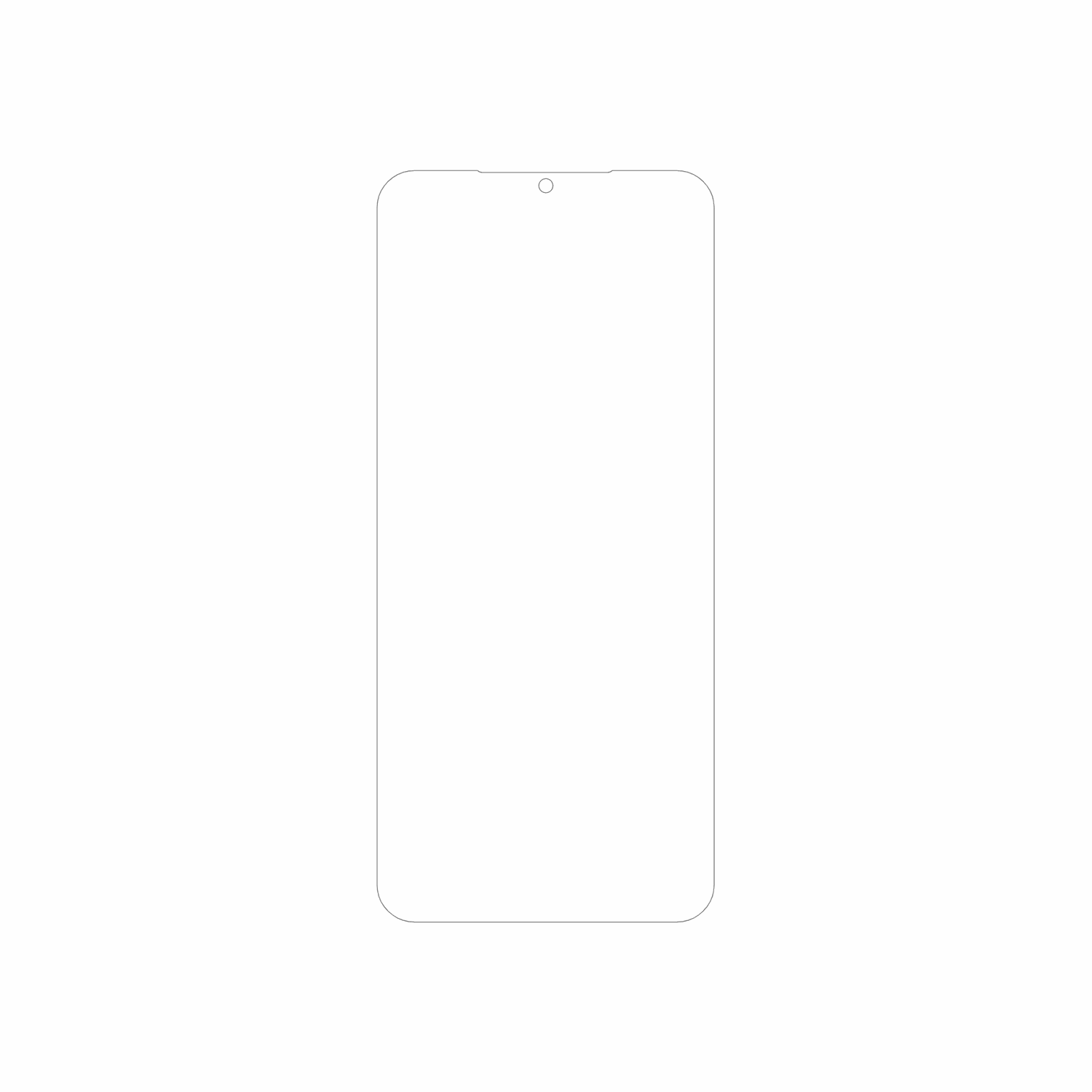 dipos Displayschutz für DOOGEE Note 56X, mattierte Oberfläche, geringe Dicke und perfekte Passform