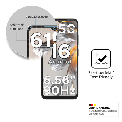 Schutzglasfolie mit optimaler Passform, zur Verwendung mit Hüllen geeignet