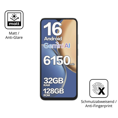 9H Hartbeschichtete, flexible Folie passend zugeschnitten für Doogee Note 56X Pro