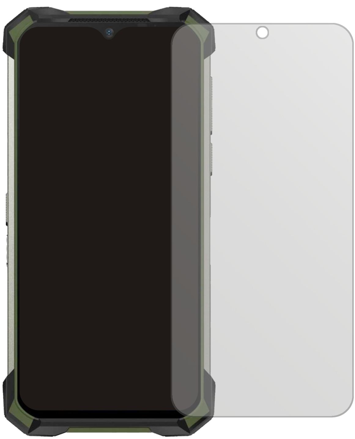 5x Schutzfolie matt für Doogee S88 Plus Display-Schutzfolie