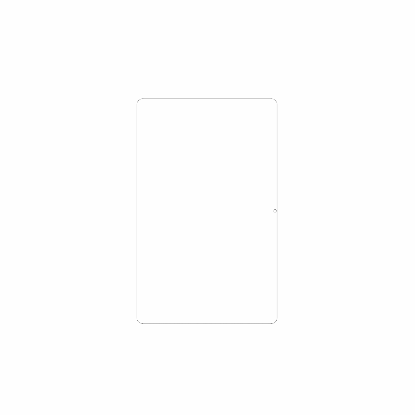 dipos Displayschutz für Doogee Tab G5, mattierte Oberfläche, geringe Dicke und perfekte Passform