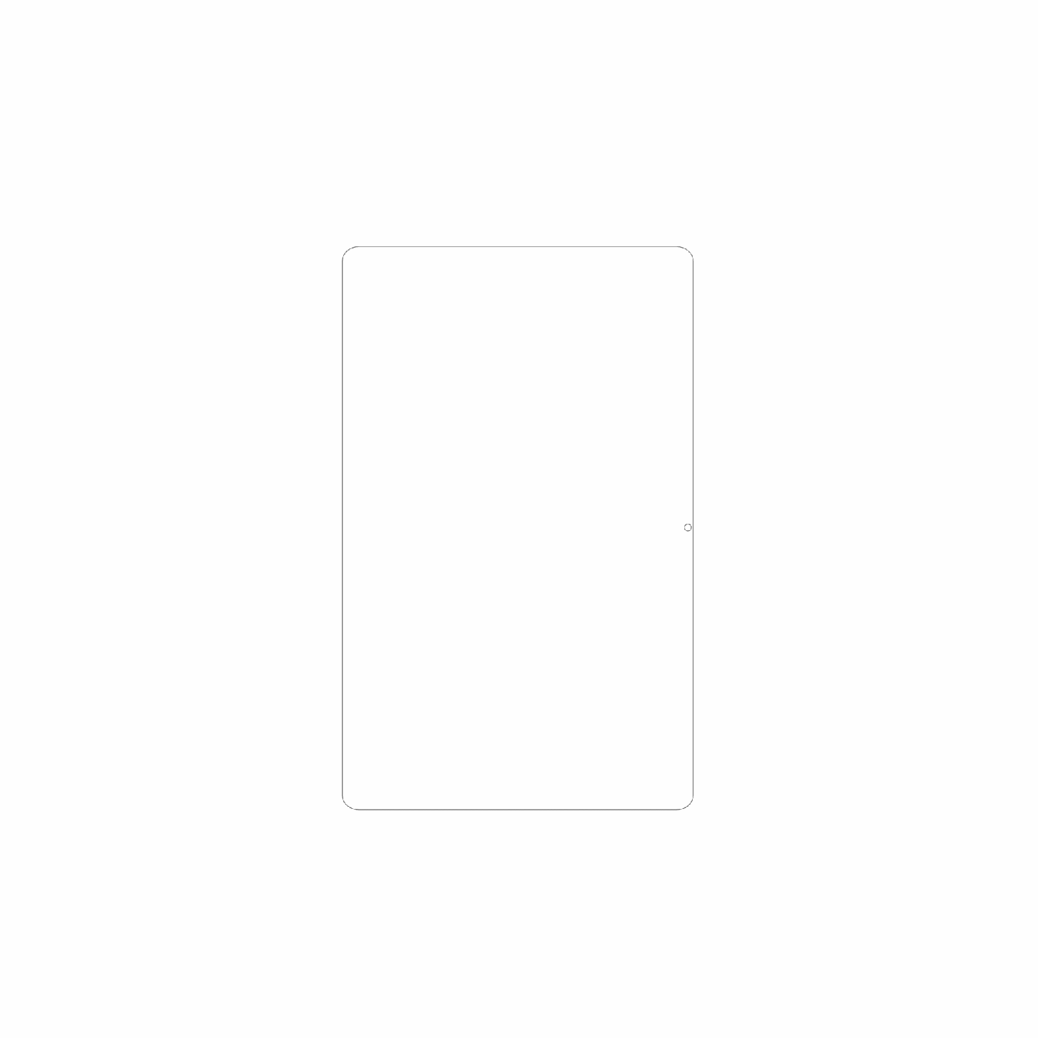 dipos Displayschutz für Doogee Tab G5, mattierte Oberfläche, geringe Dicke und perfekte Passform