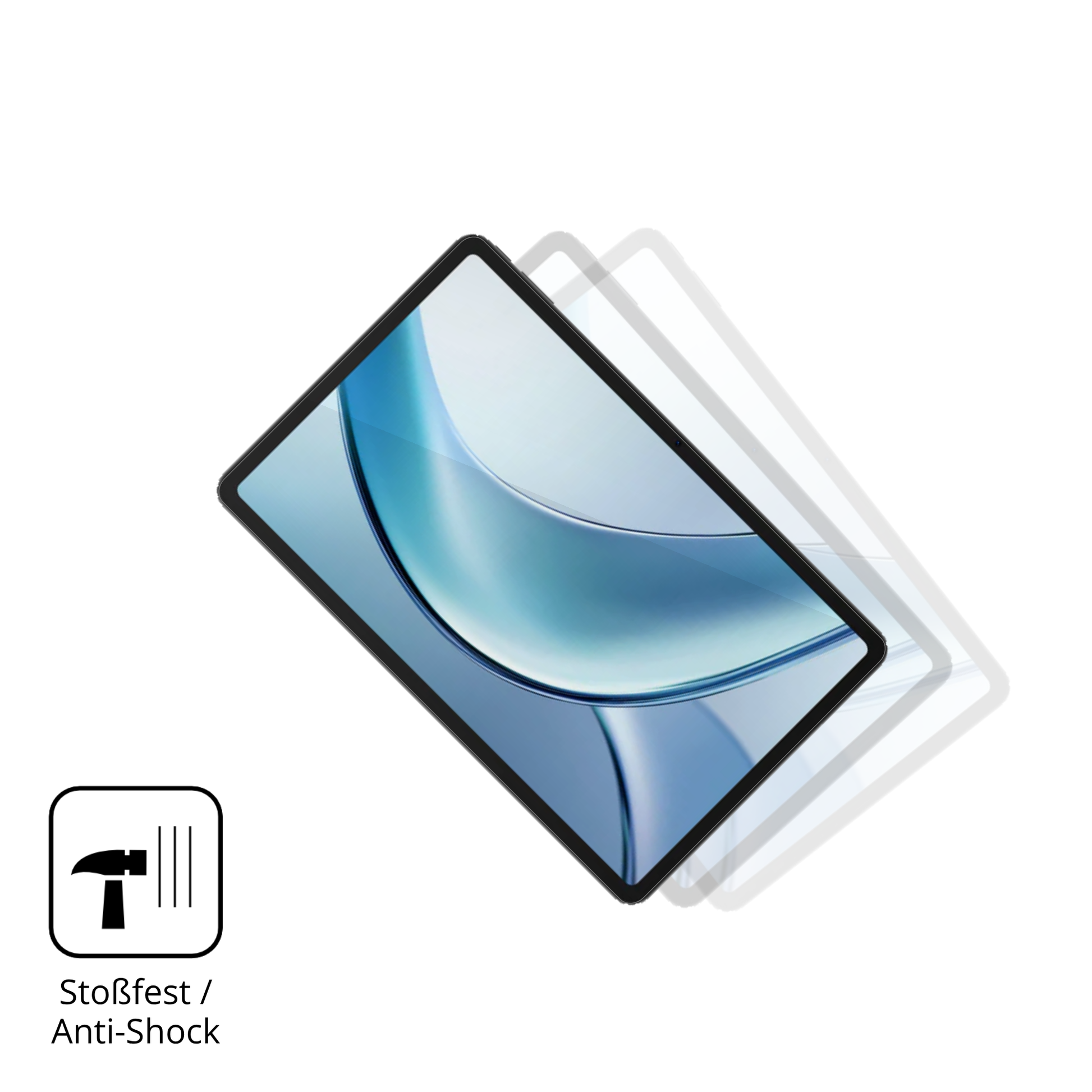 Schutz gegen Kratzer auf dem Doogee Tab G5 Glas durch Schlüssel, Stöße gegen die Tischkante oder Stürze