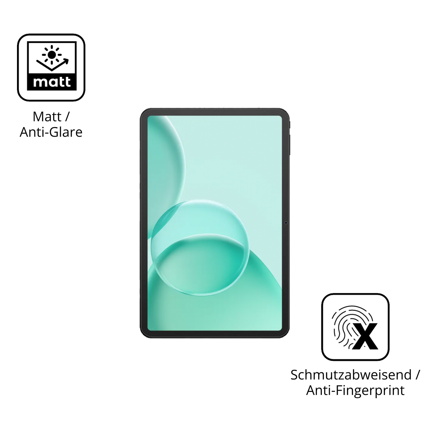 2x Schutzfolie matt für DOOGEE TAB G6+ Display-Schutzfolie