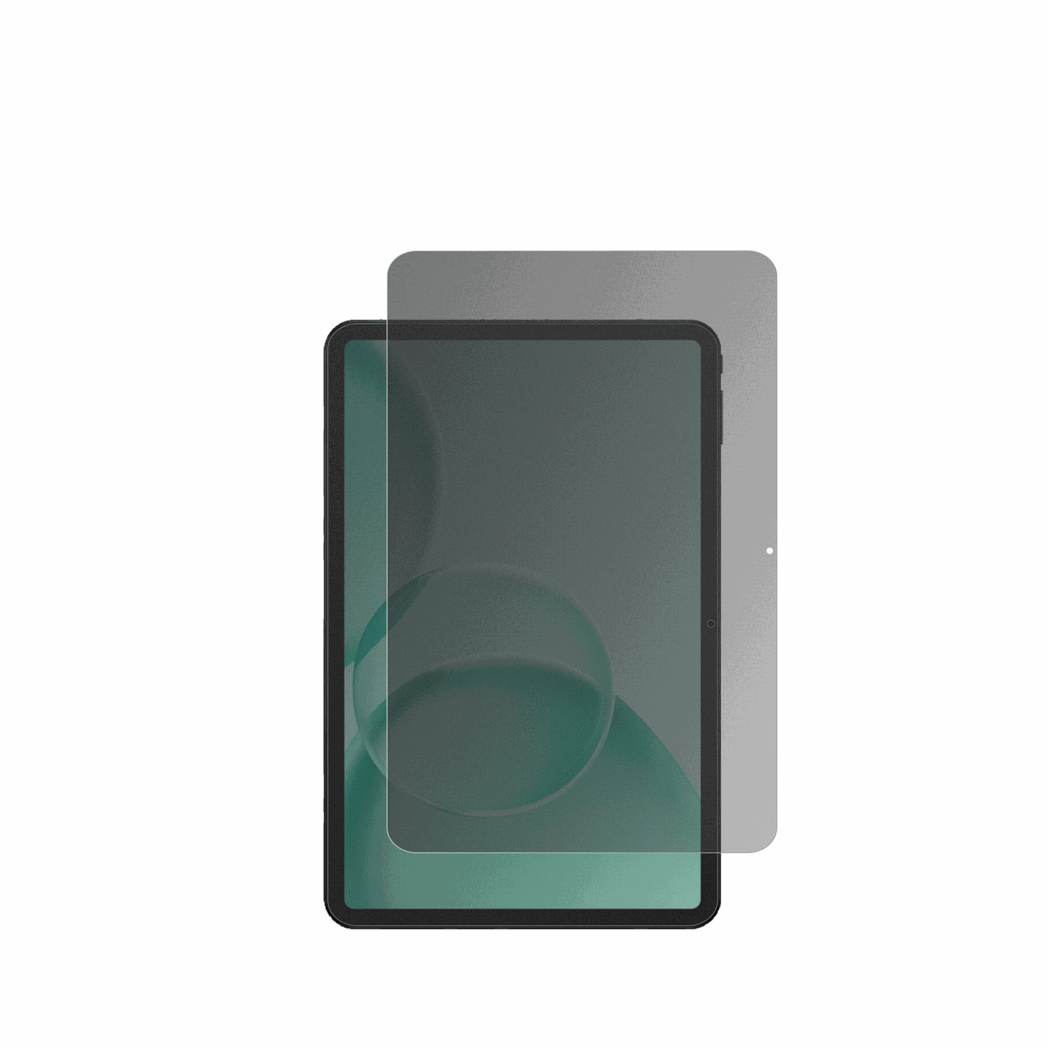 doogeetab g6 max mit aufgebrachtem dipos Displayschutz, der seitliche Einblicke blockiert
