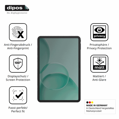 Privatsphäre-Schutz durch Sichtschutz-Folie passend zugeschnitten für doogeetab g6 max