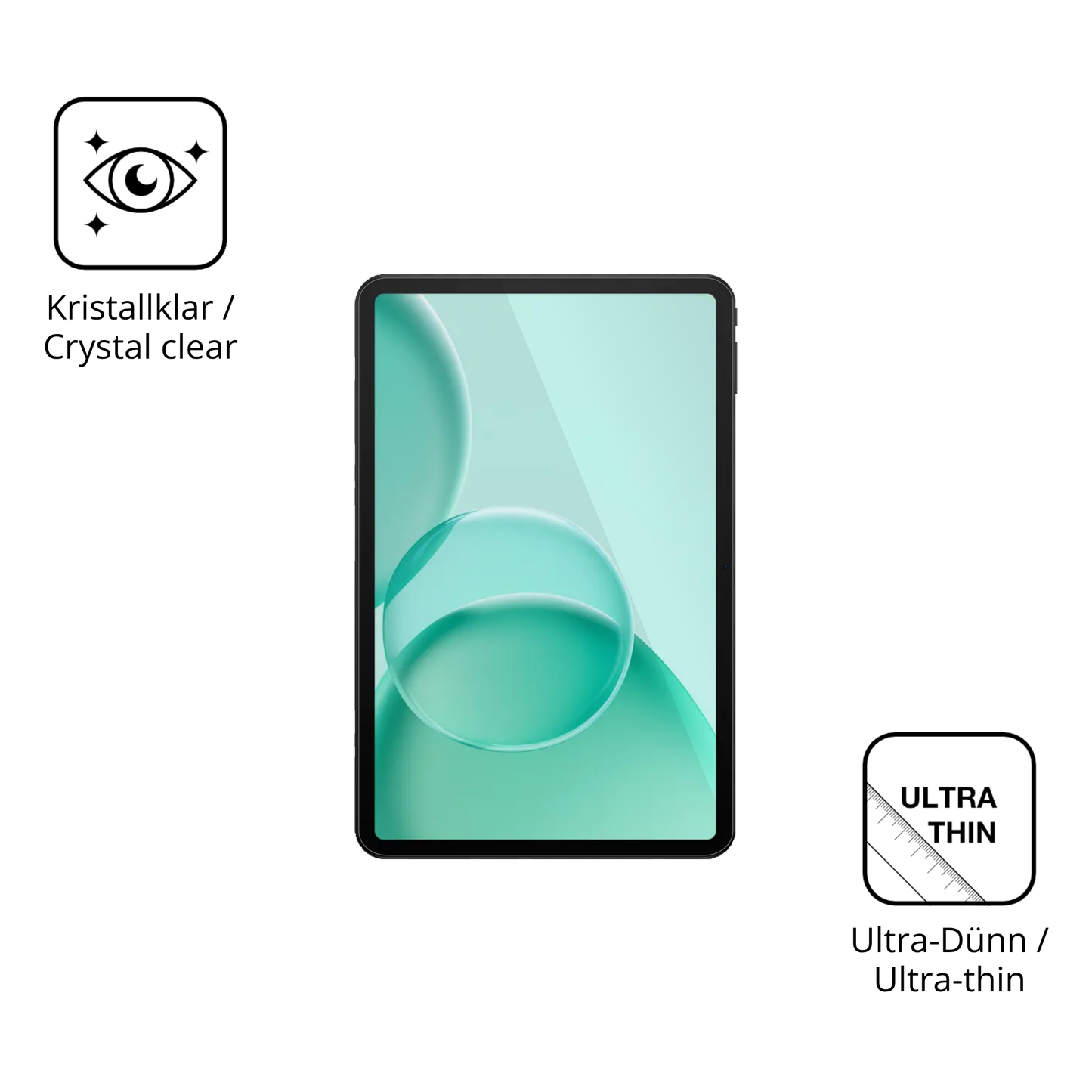 2x Schutzfolie klar für DOOGEE TAB G6+ Display-Schutzfolie