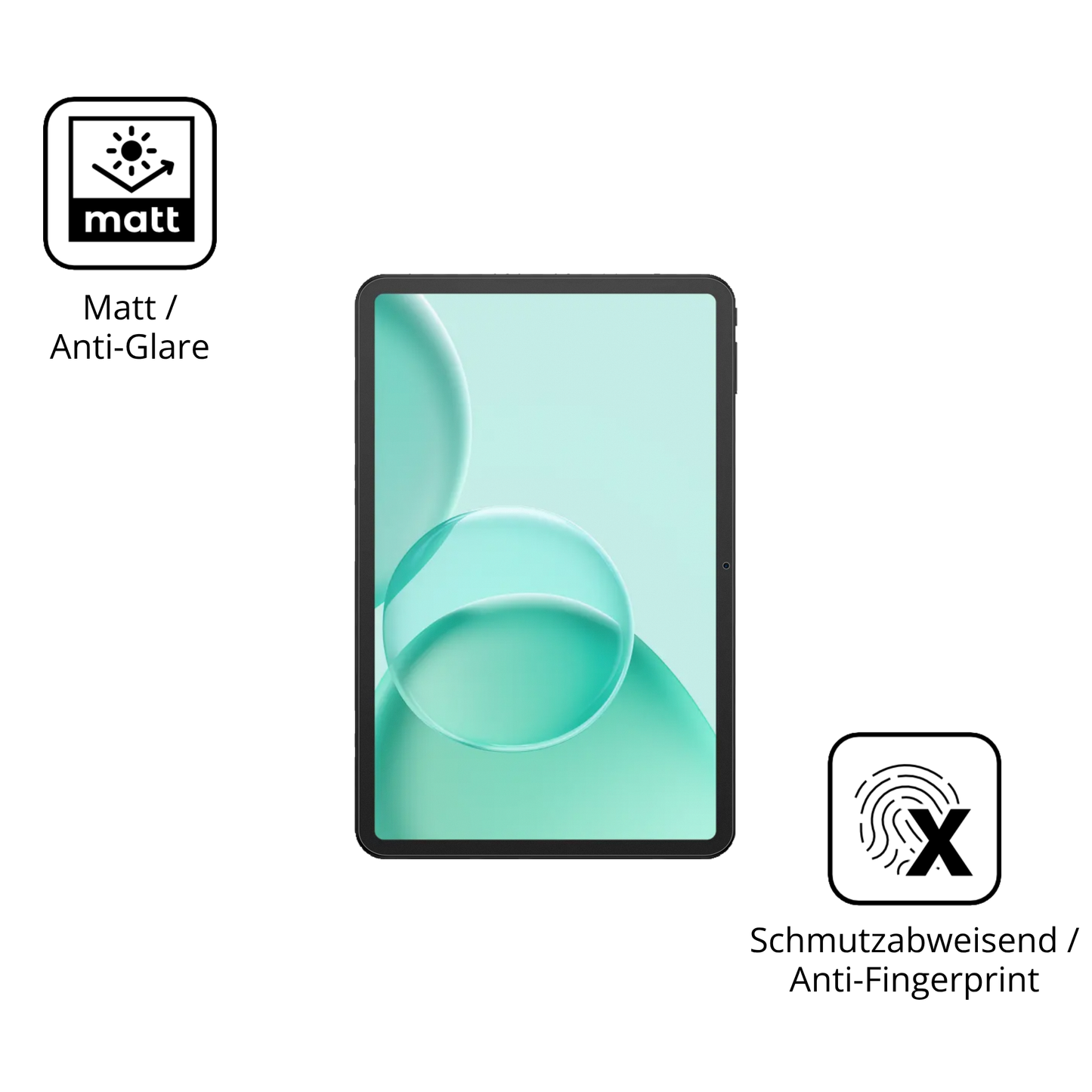 2x 9H Schutzfolie matt für DOOGEE TAB G6+ Panzerfolie