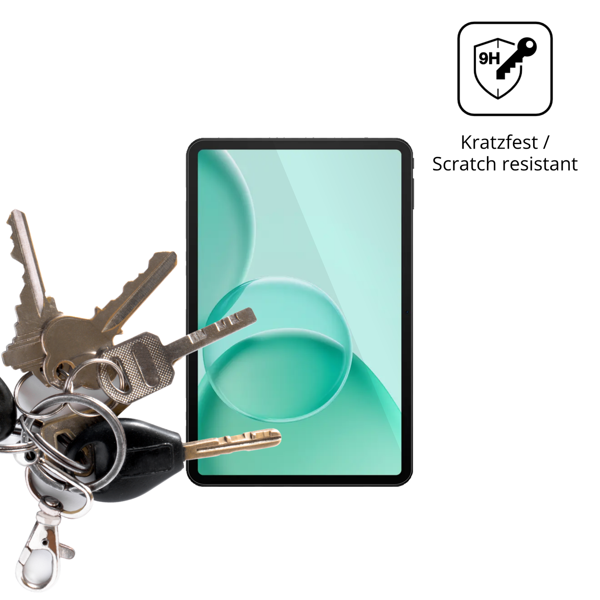 dipos Displayschutz für doogeetab g6 max, transparente Oberfläche, perfekte Passform auch für die Rundungen