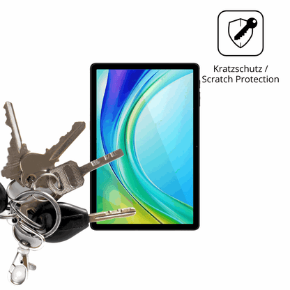 Schutz gegen Kratzer auf dem Doogee Tab G6 Pro Glas durch Schlüssel oder Ähnliches