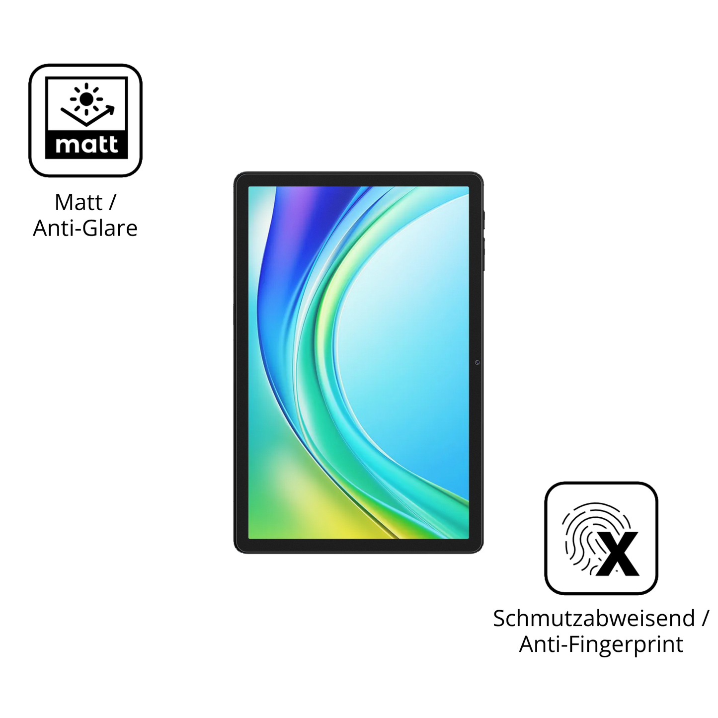 9H Hartbeschichtete, flexible Folie passend zugeschnitten für Doogee Tab G6 Pro
