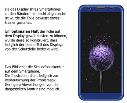 Dünne und klare Folie passend zugeschnitten für Doogee X50L