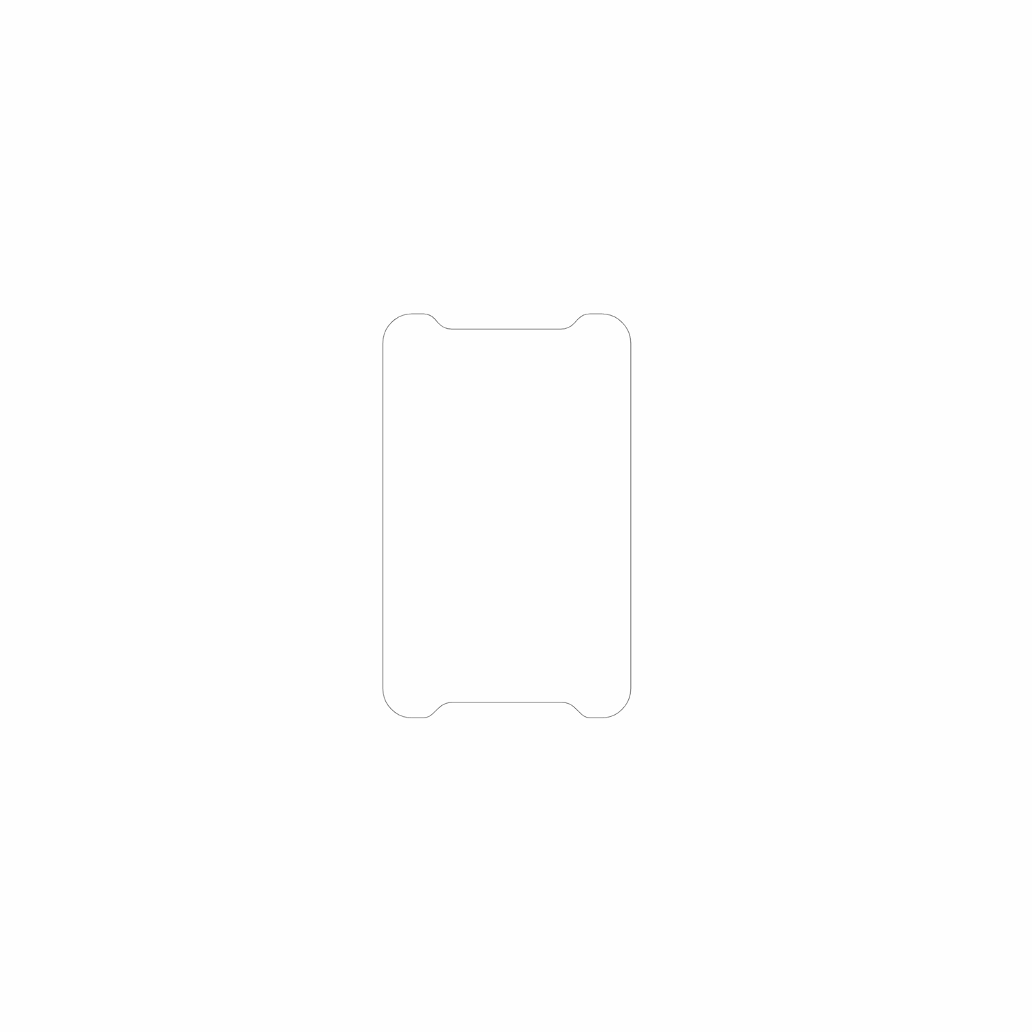 dipos Displayschutz für Doomixs KR88, mattierte Oberfläche, geringe Dicke und perfekte Passform