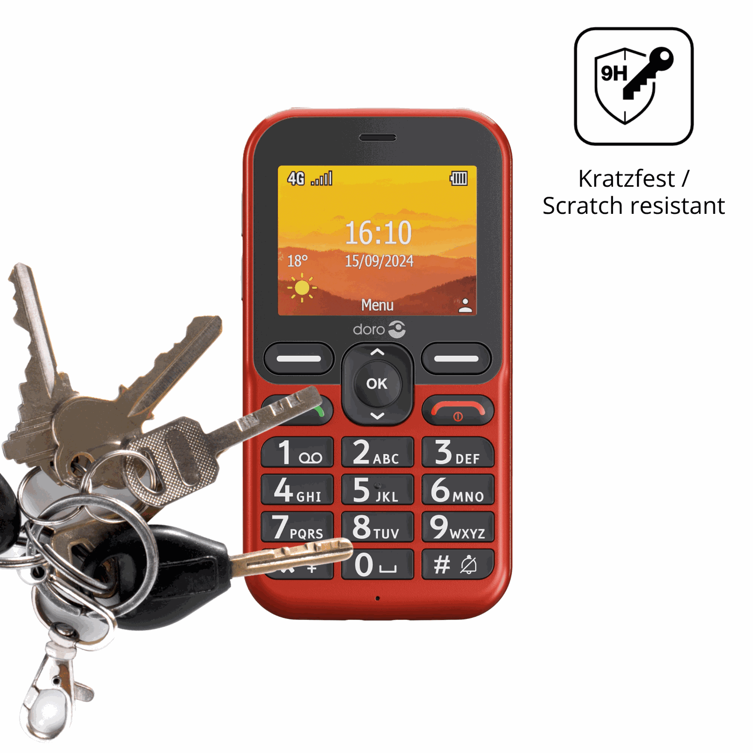 dipos Displayschutz für Doro Leva L11, mattierte Oberfläche, robuste Festigkeit und perfekte Passform