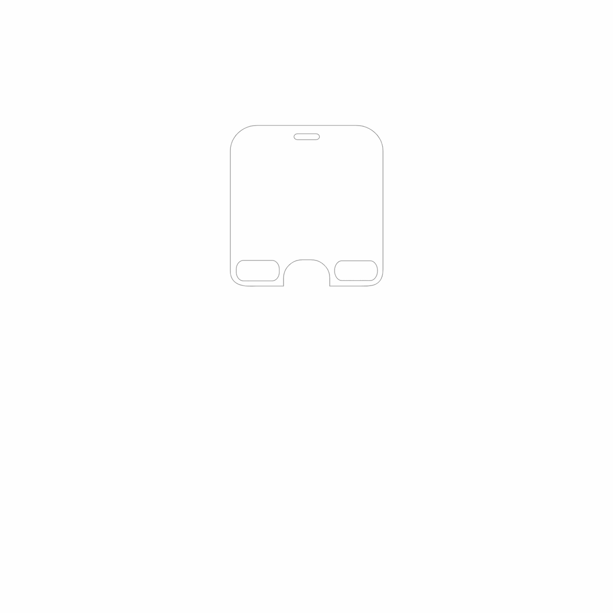 dipos Displayschutz für Doro Leva E10, mattierte Oberfläche, geringe Dicke und perfekte Passform