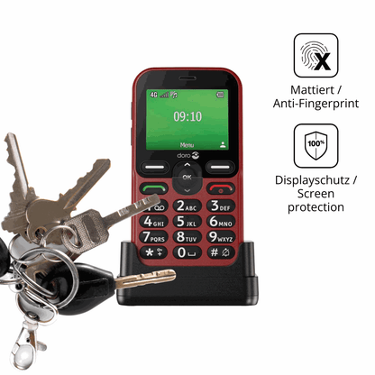 dipos Displayschutz für Doro Leva E10, mattierte Oberfläche, Blickschutzfilter und perfekter Passform