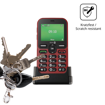 dipos Displayschutz für Doro Leva E10, mattierte Oberfläche, robuste Festigkeit und perfekte Passform