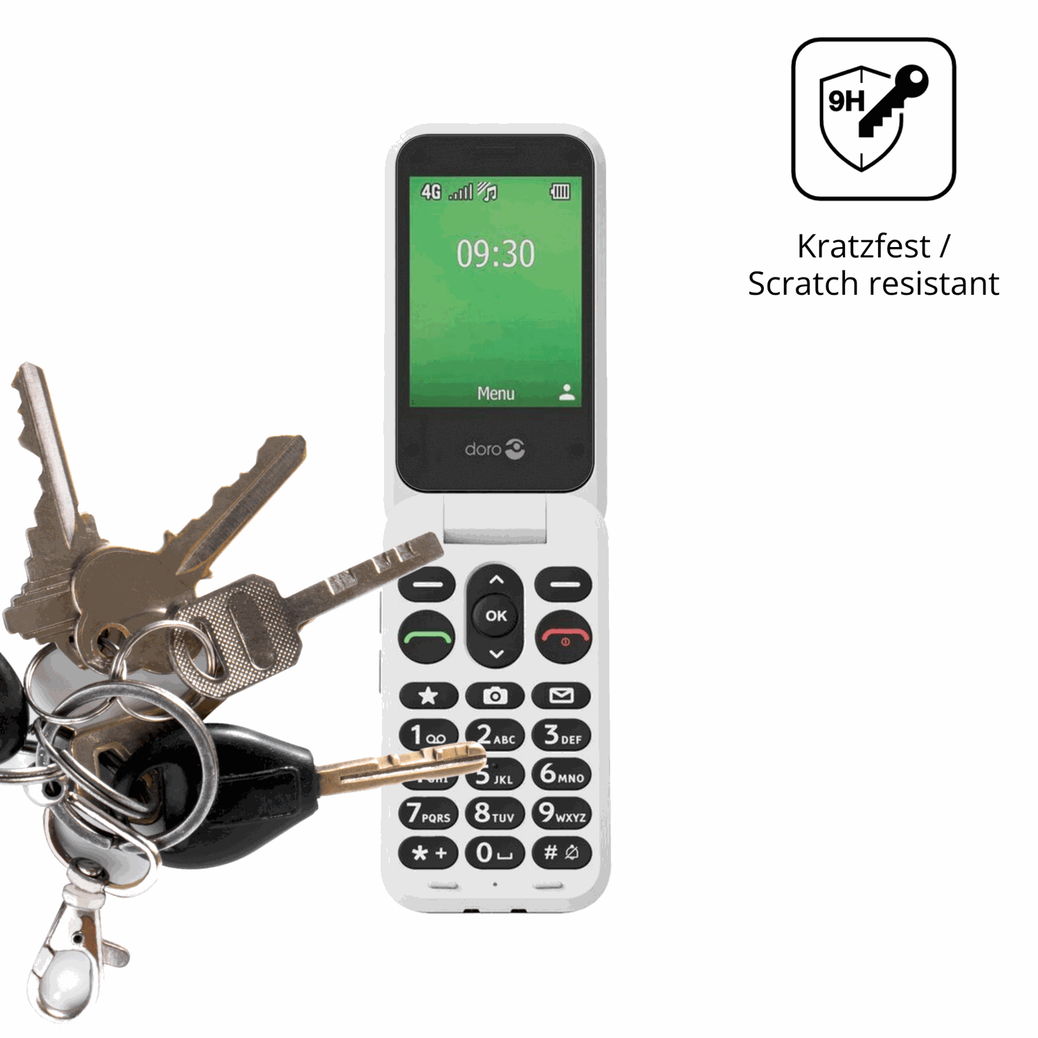 dipos Displayschutz für Doro Leva E22, mattierte Oberfläche, robuste Festigkeit und perfekte Passform