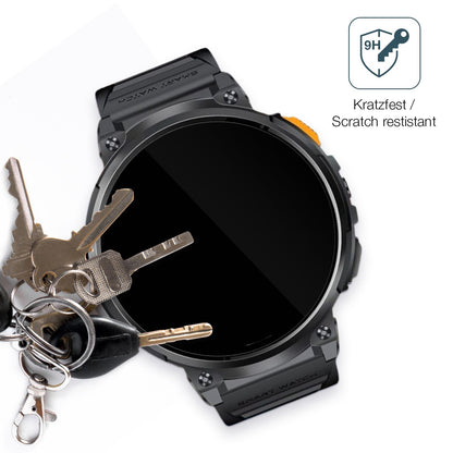 dipos Displayschutz für Dremac FV6-A 1.85 Zoll, transparente Oberfläche, perfekte Passform auch für die Rundungen