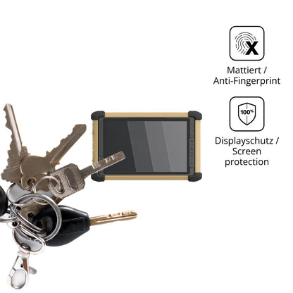 dipos Displayschutz für DT Research DT381RP, mattierte Oberfläche, Blickschutzfilter und perfekter Passform