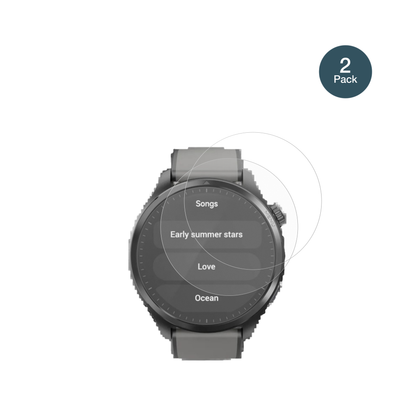 Duoripe1.43 Zoll Smartwatch mit aufgebrachter dipos Panzerfolie, die lästige Fingerabdrücke minimiert