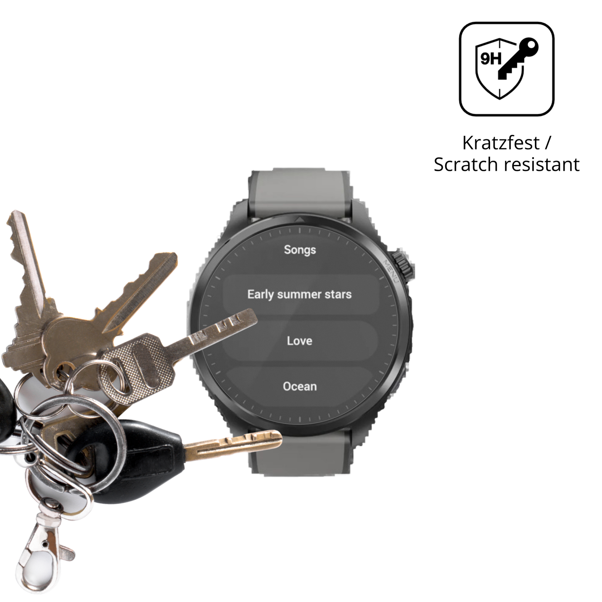 dipos Displayschutz für Duoripe 1.43 Zoll Smartwatch, mattierte Oberfläche, robuste Festigkeit und perfekte Passform