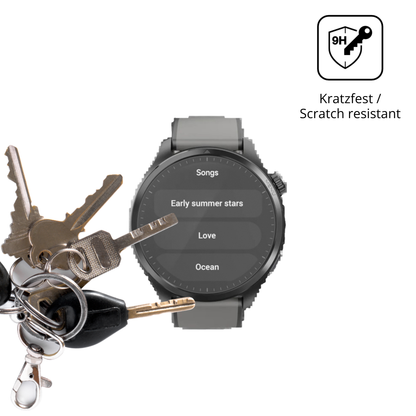 dipos Displayschutz für Duoripe 1.43 Zoll Smartwatch, mattierte Oberfläche, robuste Festigkeit und perfekte Passform