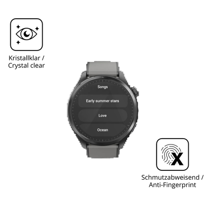 Flexible TPU-Folie passend zugeschnitten für Duoripe 1.43 Zoll Smartwatch, vollständige Abdeckung