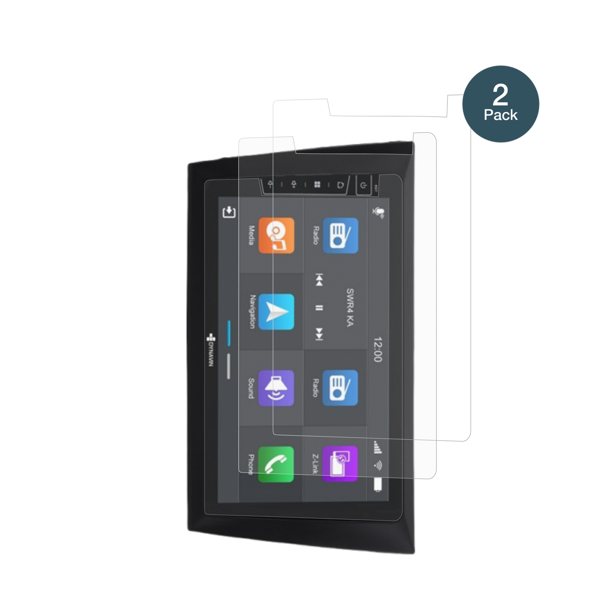 DynavinD8-DF31 9 Zoll mit aufgebrachter dipos Panzerfolie, die lästige Fingerabdrücke minimiert