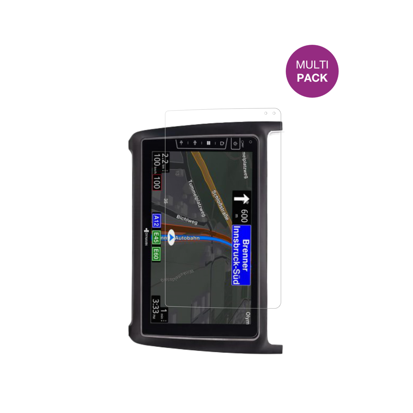 DynavinD9-69H Premium Flex 9 Zoll mit aufgebrachter dipos Displayschutzfolie, glasklare Darstellung ohne Einschränkungen