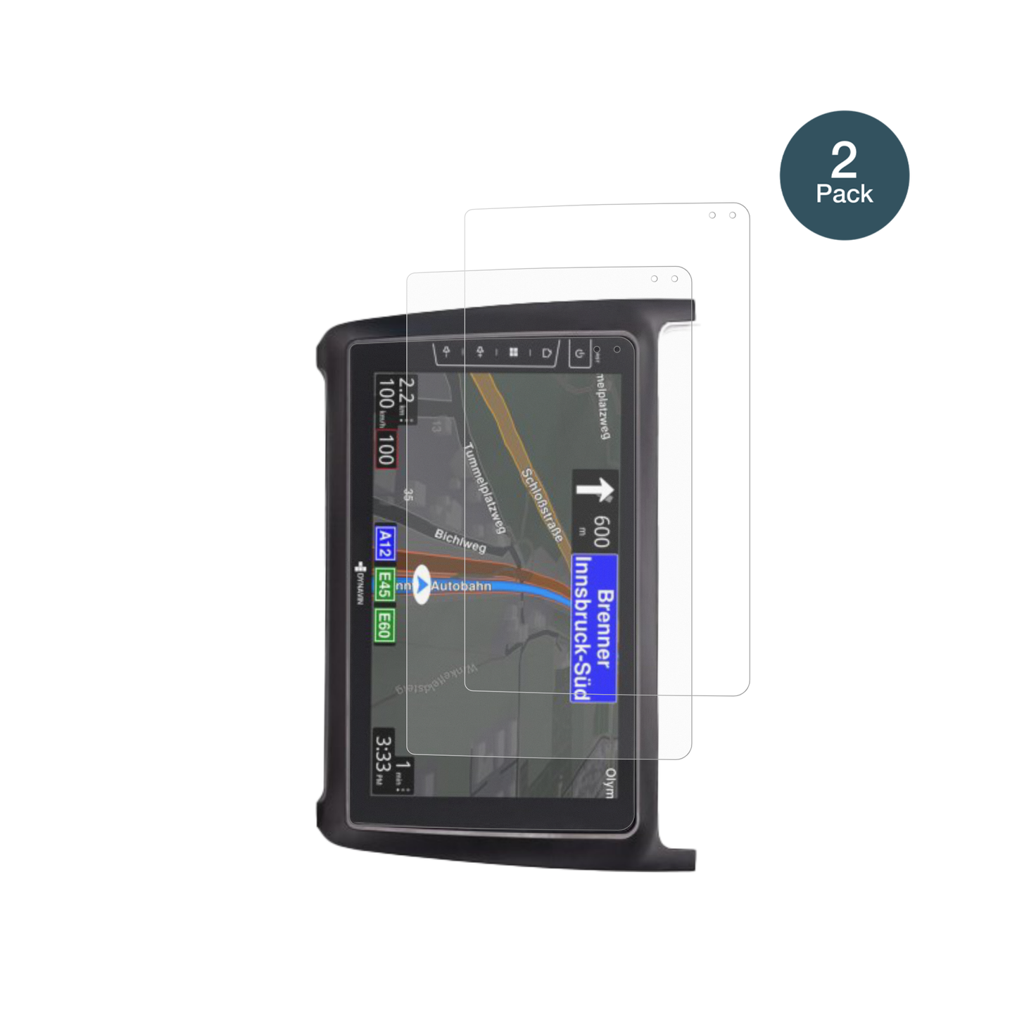DynavinD9-69H Premium Flex 9 Zoll mit aufgebrachter dipos Panzerfolie, die lästige Fingerabdrücke minimiert