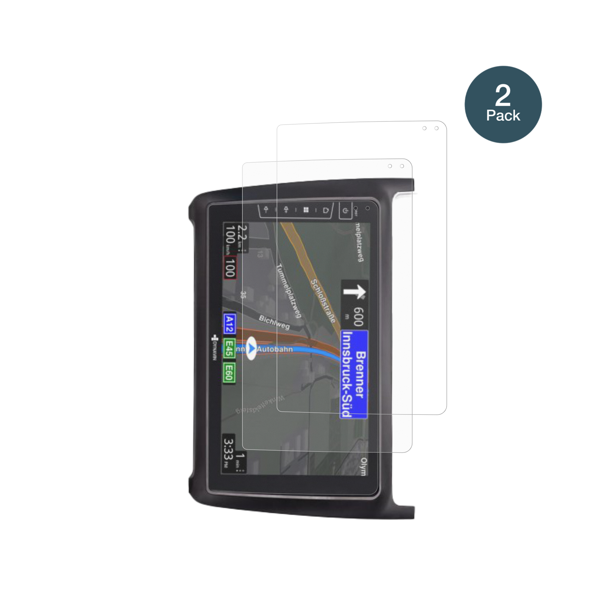 DynavinD9-69H Premium Flex 9 Zoll mit aufgebrachter dipos Panzerfolie, die lästige Fingerabdrücke minimiert