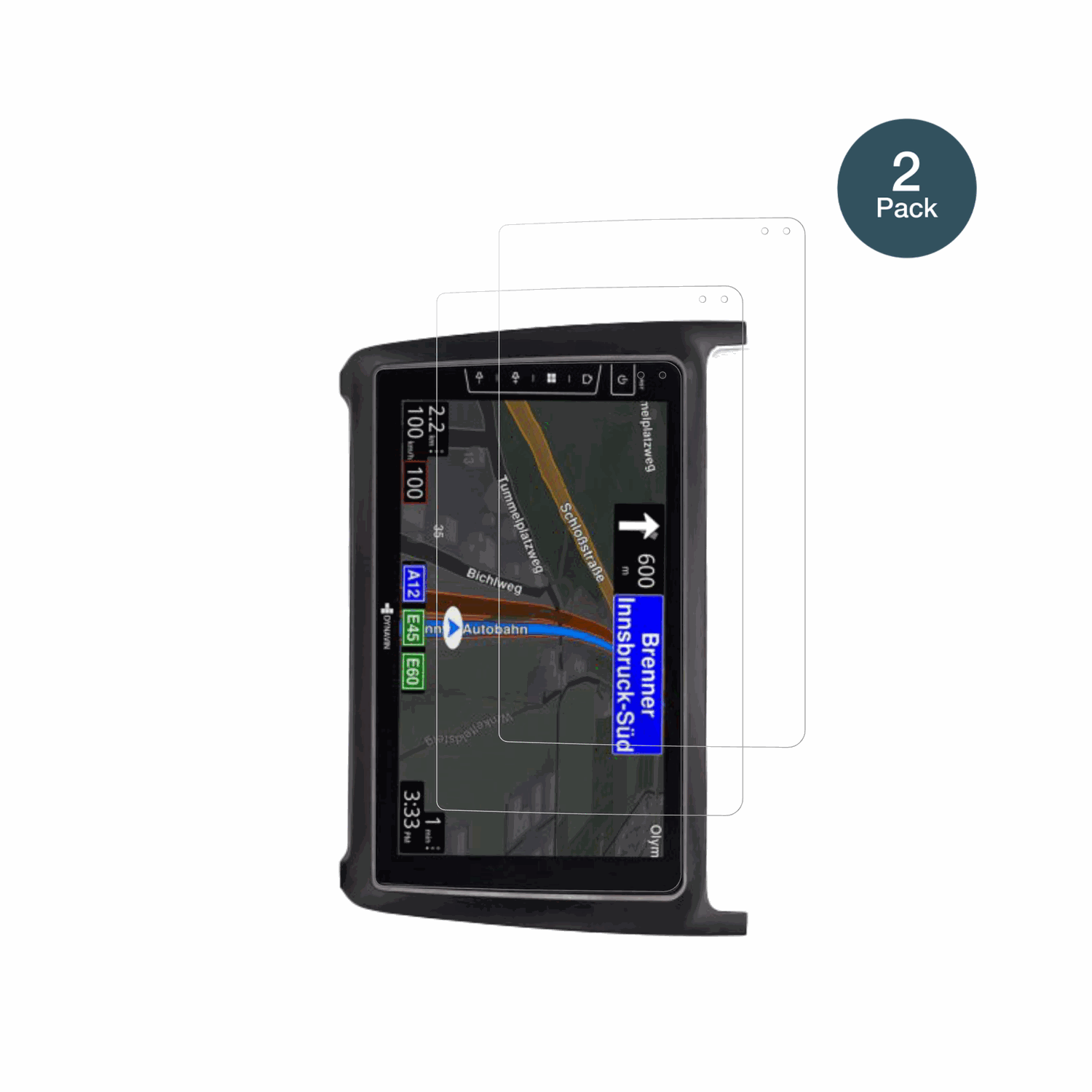 DynavinD9-69H Premium Flex 9 Zoll mit aufgebrachter dipos Flex Schutzfolie, glasklare Darstellung ohne Einschränkungen