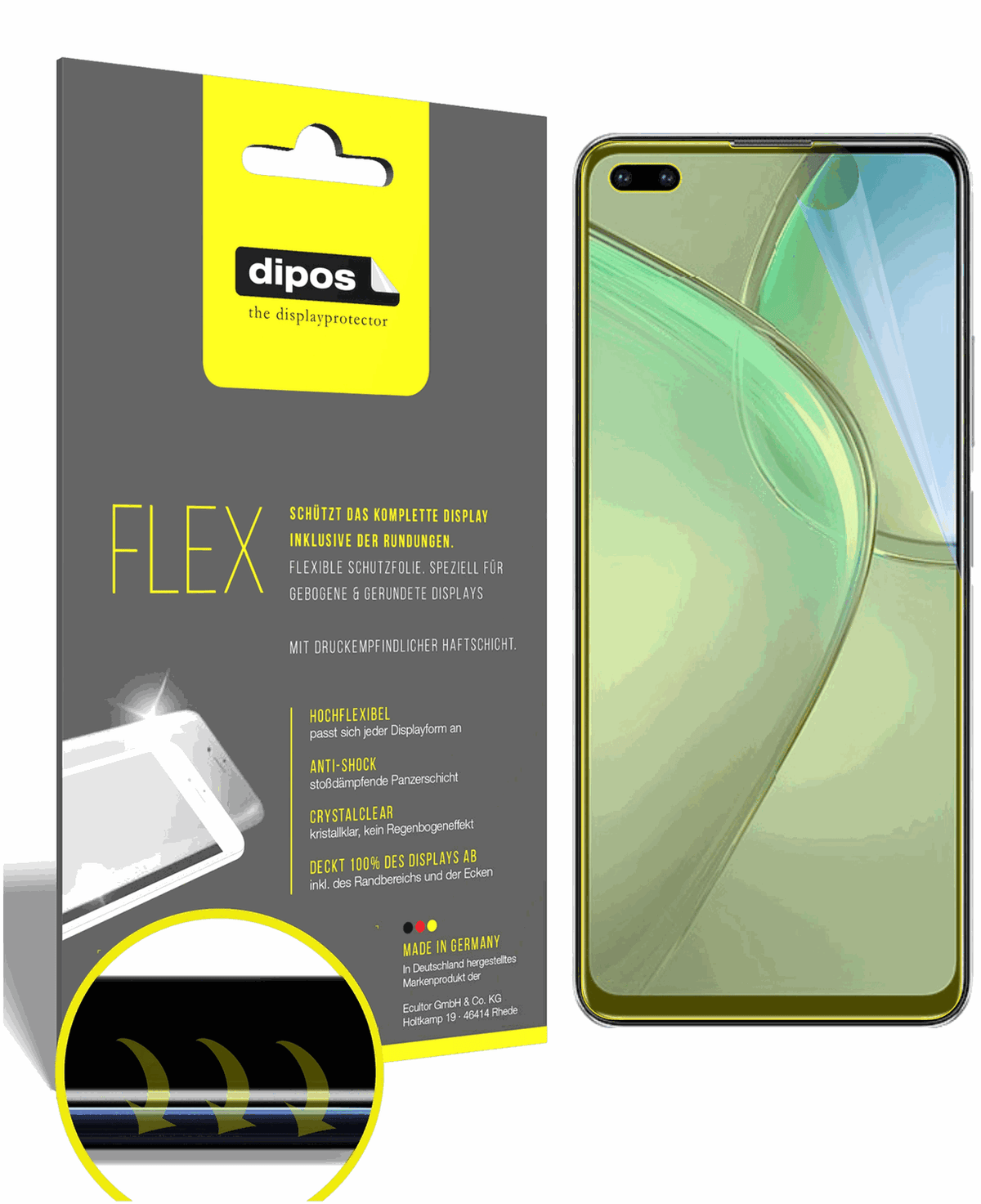 3x 3D Full Cover Schutzfolie für Infinix Zero 8
