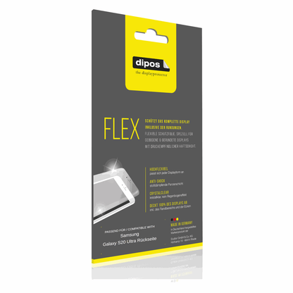 2x 3D Full Cover Schutzfolie für Samsung Galaxy S20 Ultra Rückseite