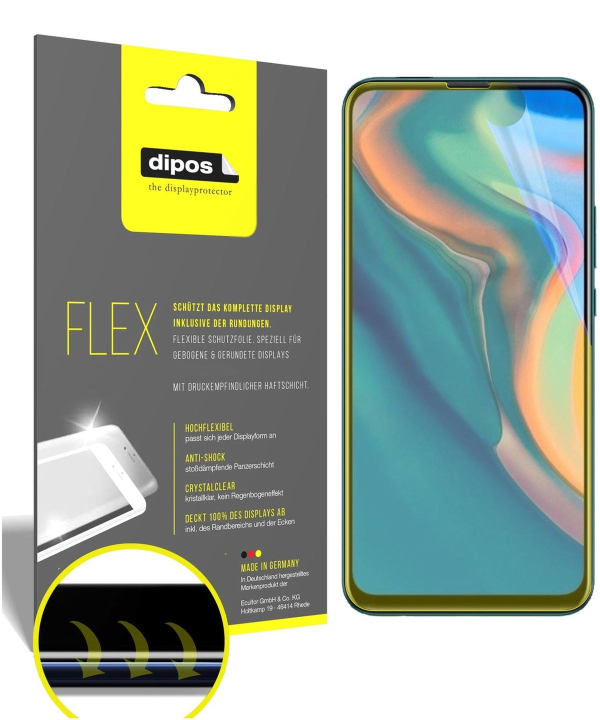 2x 3D Full Cover Schutzfolie für Huawei P Smart Z (2019)