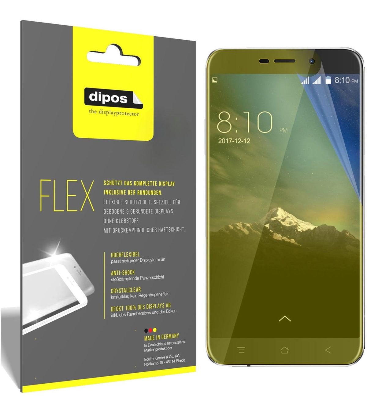 2x 3D Full Cover Schutzfolie für Blackview A10