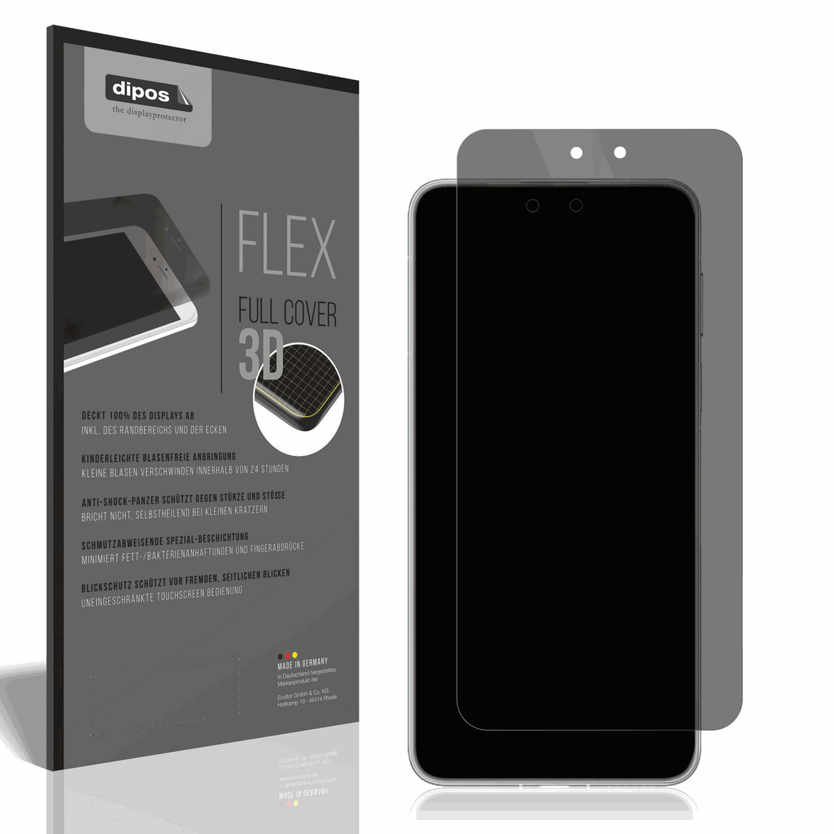 Full Cover Privacy Blickschutzfolie für Huawei Mate 70 Pro Premium
