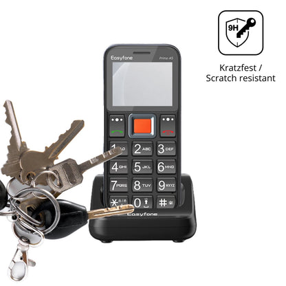 dipos Displayschutz für Easyfone Prime T5, mattierte Oberfläche, robuste Festigkeit und perfekte Passform