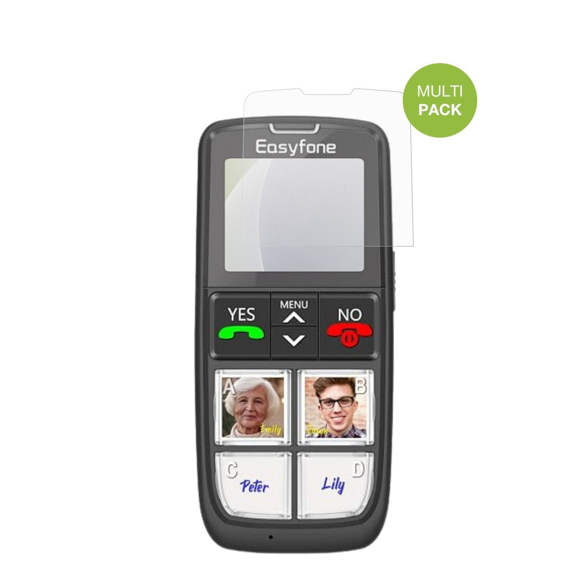 4x Schutzfolie matt für Easyfone T6 4G Display-Schutzfolie