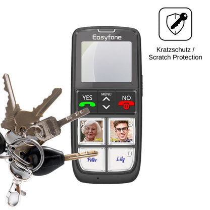 4x Schutzfolie matt für Easyfone T6 4G Display-Schutzfolie