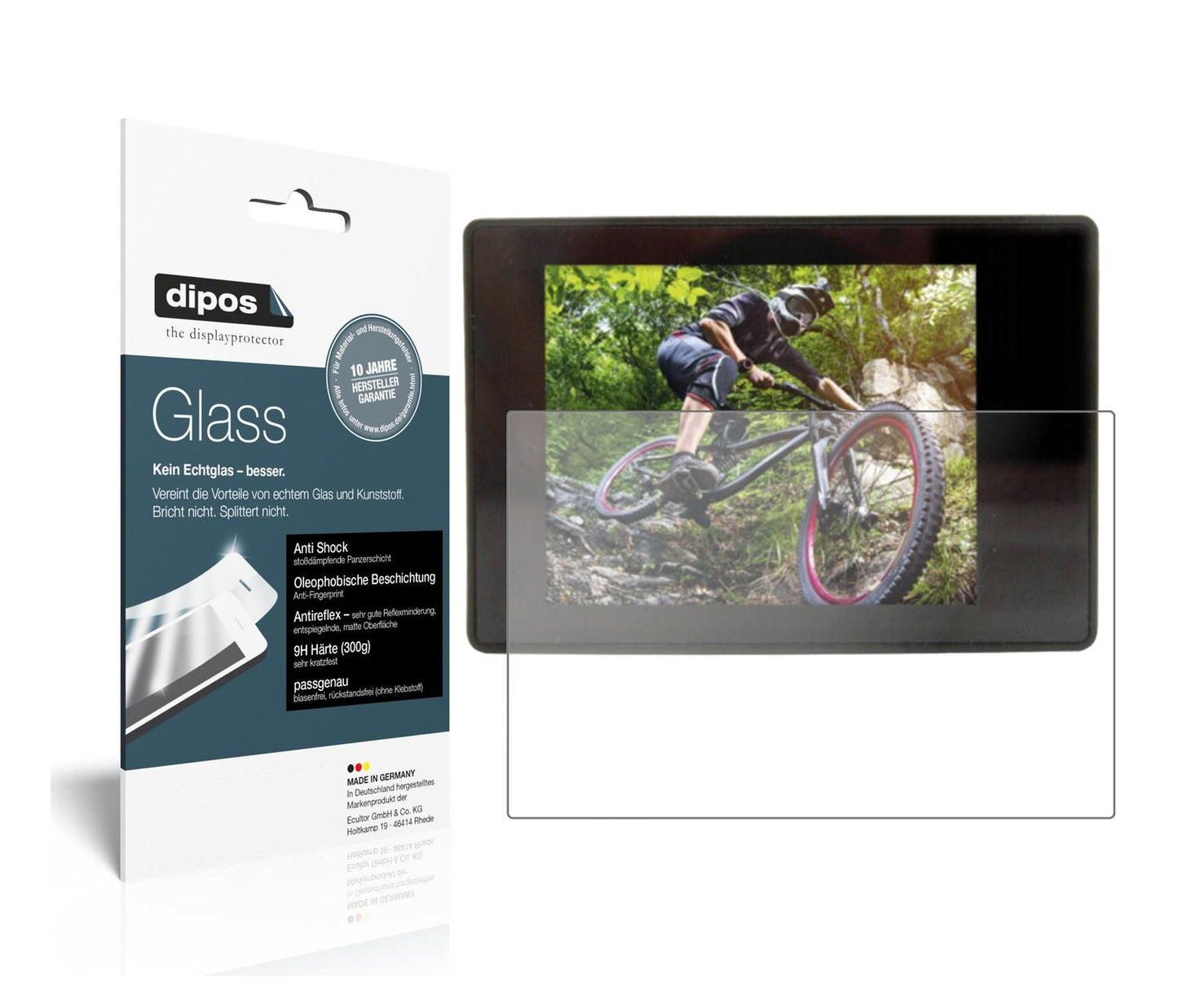 Matte Displayschutzfolie von dipos passend für Easypix GoXtreme Black Hawk Plus 4K, 9H kratzfest und blasenfrei montiert