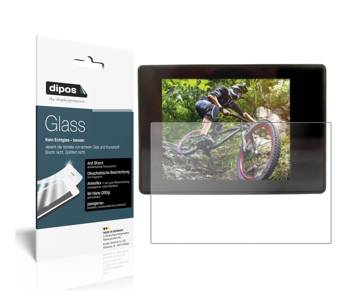 1x 9H Schutzfolie matt für Easypix GoXtreme Black Hawk Plus 4K Panzerfolie
