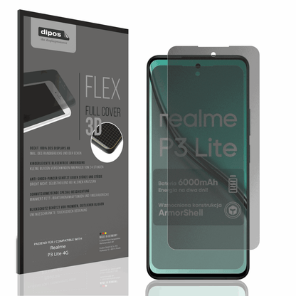 Full Cover Privacy Blickschutzfolie für Realme P3 Lite 4G