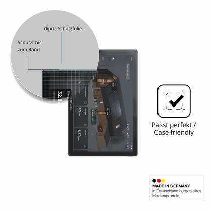 Schutzglasfolie mit optimaler Passform, zur Verwendung mit Hüllen geeignet